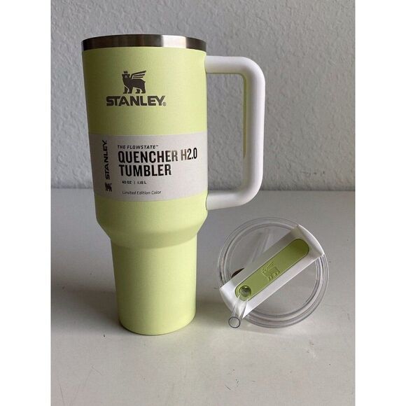 Stanley Adventure Quencher H2.0 Travel Tumbler Straw 40oz Citron LIMITED EDITION - Picture 9 of 11